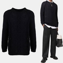 [메종마틴마르지엘라] [명품]마르지엘라 21FW 네이비 케이블니트 S50GP0252 S17