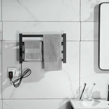 타올온장고 타월온장고 수건온장고 타올온열걸이 스마트 홈 전기 수건 난방 장치 걸이 스테인레스 스틸, 01 Black_02 UK_01 오른쪽