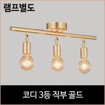 코디 3등 직부등 골드 식탁등 거실등 포인트등, 단품