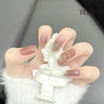 [24tips] 트루러비 어드 패션 시선집중 귀여운 눈에뛰는 유행 새로운 심플한 러블리 개성만점 세련된 감각적 특이한 블링블링한 캐릭터 붙이는 셀프 네일팁, Z169