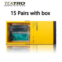 자전거 브레이크패드 교체용 tektro e10.11 mtb 디스크, 15 pair with 박스