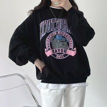 걸즈팩토리 여성용 지불독 맨투맨티셔츠