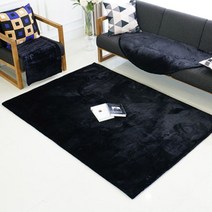 [천삼백케이] [바이데코] 심플모던 블랙 러그 카페트(100x150)