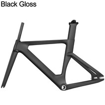로드 자전거 탄소 브레이크 바퀴 bxt 2022 새로운 전체 트랙 프레임 with fork seatpost t800 fixed gear carbon track bike set, 51cm, 로고 없음 검정 광택