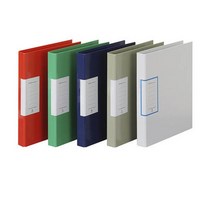 문화산업 B248-7 코팅합지 3공 D링바인더 A4 측면두께 35mm, 초록