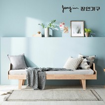 장인가구 스칸디 원목 1인용침대 미니싱글침대_밸런스형_미니독립스프링매트포함, 내츄럴