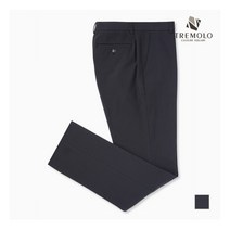 [트레몰로] [TREMOLO] 네이비 폴리본딩 일자 슬랙스 바지_TRNDLTZ9335
