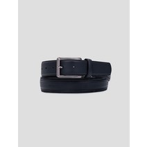 Beanpole Accessory 빈폴 헤릿 비조 벨트 - Navy