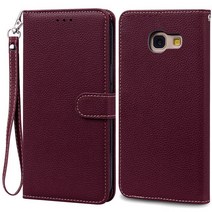 CASETIFY-ST 삼성 호환 갤럭시 A5 케이스 전화 A 5 510 520 A510F A520F 커버 Coque Fundas 쉘, [01] A5 A510 A510F, [26] Wine Red -Strap
