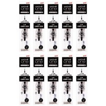 유니볼 원 볼펜 리필심 0.5mm UMR-05S, 10개입, 블랙