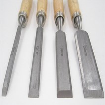 목공 끌 아트 목수 목공예 가우 징 끌 나무 칩 장붓구멍 4 피스, 01 4Pcs Flat