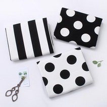 짱패브릭 캔버스-모던시리즈 (3옵션) 원단 패브릭#, 화이트도트