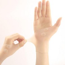 ko_ea_704 마그네틱 실리콘 손목 팔목 통증 아대 보호대 살구색 손가락보호대 엄지손가락보호대 손목보호아대 손목밴드 손목보호, ▣▥이룸실리콘손목보호대살구-2100-살구색▨◈