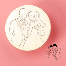 로맨틱 러브 왁스 스탬프 헤드 신부와 신랑 골동품 씰링 Scrapbooking 우표 결혼식 초대장 장식, 04 D