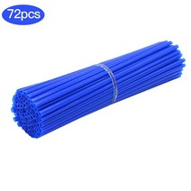 슈퍼커브 오토바이용튜닝 악세서리72Pcs 24CM/17CM 자전거 오토바이 먼지 장식 모토 크로스 휠 스포크 랩, 10 17CM Blue 72pcs