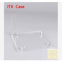 PC 오픈 프레임 테스트 벤치 ITX 미니 마더 보드 아크릴 오버클럭 컴퓨터 케이스 DIY 모드베이스 스탠드, 01 ITX021