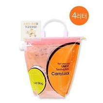 액체보관팩 비닐pet뚜껑 애니락 접이식물통 4리터 밀봉 휴대용 물통 물비닐 지퍼백