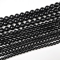 블랙 토르말린 원석 천연석 염주 팔찌만들기 비즈공예 DIY 재료 악세사리 부자재, 8mm