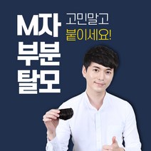 투애니위그 남자 앞머리 가발 5종 M자해결 부분가발 앞머리가발, 1개, 멀티섹션16cm(깊은M자추천)_어두운검정