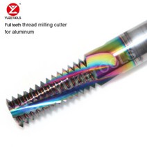 알루미늄 DLC 코팅용 CNC 솔리드 카바이드 전체 스레드 밀링 커터 M1.6 M2 M2.5 M3 M4 M5 M8 M10 텅스텐, 11 M6-0.5-D6