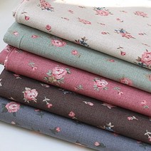 면20수 쉐비로즈플라워 5컬러, 그레이