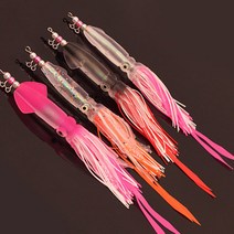 꼴뚜기 소프트 웜 타이+스커트 세트 10cm 무게 15g, 투명