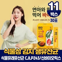 CJ 바이오 식물성 유산균 패밀리 분말 가루 스틱 식물유래 CJLP 243 김치 생유산균 프로바이오틱스 10억보장 신바이오틱스 포뮬러 식약처 인증 건강기능식품, 11박스, 30포