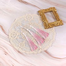 민캡 DIY 투톤 태슬 테슬 노리개 만들기 꾸미기 함포장 혼수 상자, 블루퍼플