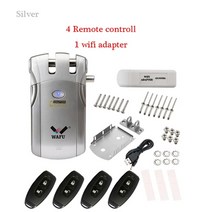 대문 번호키 자동문 패션문 도어락 현관 강화도어 유리문 무선 스마트 잠금 전자 열쇠가 없는 문 보이지 않는 잠금 전화 제어 잠금 스페인 선박, 와이파이 제어