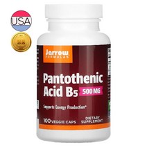 자로우포뮬러스 판토텐산 500mg 베지 캡슐 100정, 1개