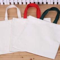 에코백 꾸미기가방(중)/ 광목색 꾸미기 그리기 염색용 가방 체험학습 미술수업, 초록색, 1개