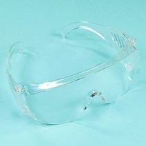 빅사이즈 보안경 / 네일 시험용 안전 고글 / 안경 후 착용 가능 / 위생 방역, 1개