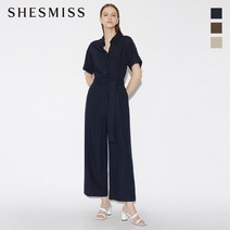 [쉬즈미스(SHESMISS)] [쉬즈미스] [22SS]오픈 카라 린넨 점프수트_SWWOPM