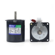 감속 기어 모터 속도조절 68KTYZ 220V AC 영구 자석 동기 모터 100KG 28W CW/CCW 금속 기어드 저속 2.5 ~ 1, 15 20rpm(110V)