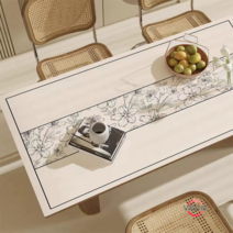 테이블매트 고급스러운 식사매트 바람 심플 거실 티테이블 식탁보 방수 오일방지 파마방지 워싱프리, 멋진 정원 [원터치는 깨끗합니다], 30*40cm