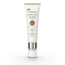 뉴트로지나 Neutrogena 피부 퍼펙터 틴티드 페이셜 모이스처라이저 및 레티놀 트리트먼트 광범위한 스펙트럼 SPF 20 자외선 차단제 이산화티타늄 Fair to Light 30, Tan/Medium (50)