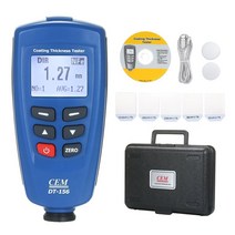 CEM DT-156 두께 게이지 LCD 코팅 두께 테스터 Fe/NFe 페인트 두께 게이지 미터 자동차 페인트 깊이 게이지, 한개옵션0