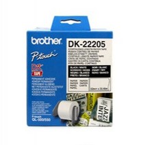 트레이드몰▶브라더 DK 테이프 DK-22205 62X30.48mm 프린터라벨 다용도지 주소 CD 스티커 도이브 DVD 라벨 조소◀트레이드몰, ◀트레이드몰▶