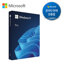 [한국 MS정품 인즘점] 마이크로소프트 윈도우11프로 처음사용자용 한글 ( Windows 11 Pro FPP / 설치USB / 32 64bit / 영구사용 / 이동설치가능 )