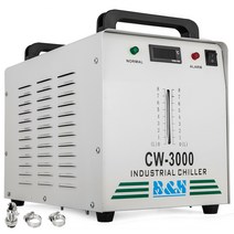 레이저냉각기 산업용 칠러 물냉각기 9L 산업용 워터 쿨러 CW-3000DG 열 분해 유형 50W CNC 용 CO2 레이저, 01 110V