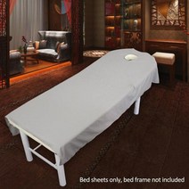 폴리에스테르 화장품 뷰티 살롱 시트 1 개 스파 마사지 트리트먼트 침대 테이블 커버 시트 구멍 사바나 9, [01] 120x190cm, 09 grey_01 120x190cm