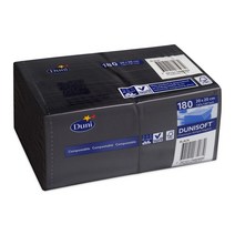 Duni 듀니 소프트 블랙 168068 칵테일 냅킨 180매, 기본, 180개