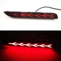도요타 캠리 RAV4 매트릭스 용 LED 자동차 리어 범퍼 리플렉터 테일 브레이크 라이트 Sienna Venza Avalon Innova Reiz Vellfire Verso WIS, [06] Model F, [01] 2 Functions