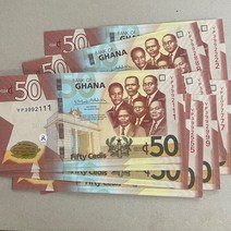 2022 가나 50 세디 지폐 수집용 외국희귀지폐 기념주화 대박기원, 07.3992999