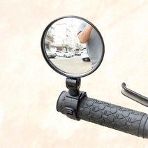 자전거 사각지대 안전 사이드미러 백미러 후사경 고등 직장인 초등 간편설치 등하교 배달, 1개, 자전거 사각지대미러(원형1P)