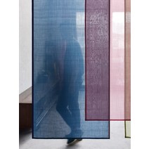 모시커튼 모시천 가리개 조각보 여름 파티션 컬러 큰, 진한 파란색80x120cm