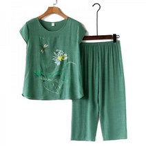 개량 면 생활한복 퓨전 마 상하의세트 린넨 소재 여성 원피스 삼베 여자 여름