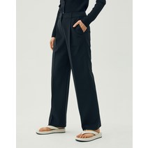 22SS [인생 슬랙스] 블랙 와이드핏 스트레치 슬랙스 HSPA2A773BK