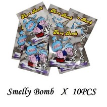 [타임딜] 10pcs 재미 있은 방귀 폭탄 가방 냄새 나는 웃긴 개그 실용 농담 바보 장난감 까다로운, [02] 10PCS Smelly Bomb