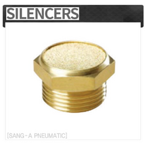 상아뉴매틱 소음기 SM 황동 금속 소결 소음기 공기압 소음감소 묶음판매, SM 08 (5개), 5개